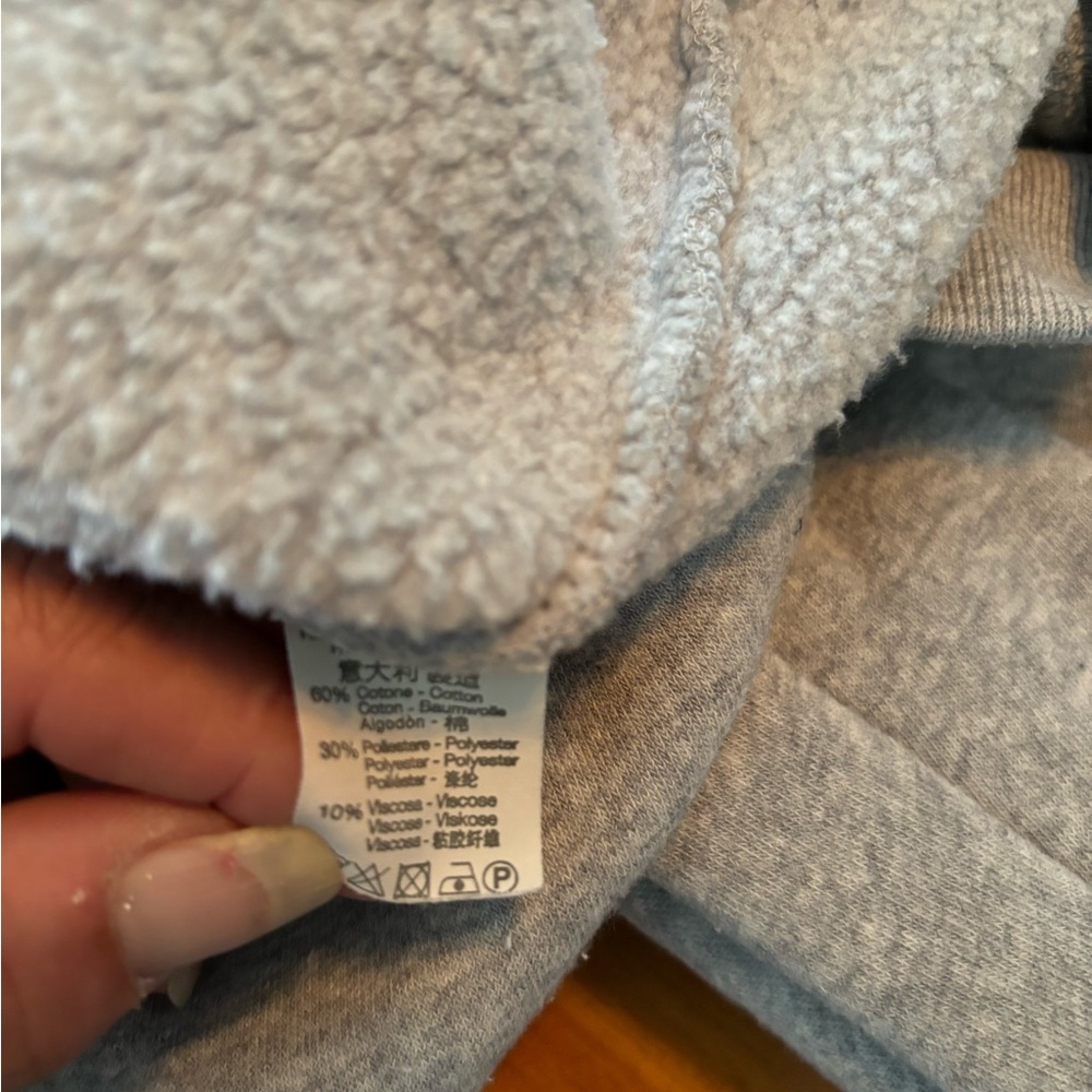 Brandy Melville Grey Quarter Zip  Sweatshirt S M - Picture 10 of 12